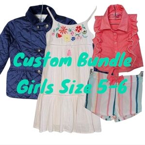 Custom Bundle for Caleigh – Quilted Jacket Dress and Shorts Set Girls Size 4 - 6